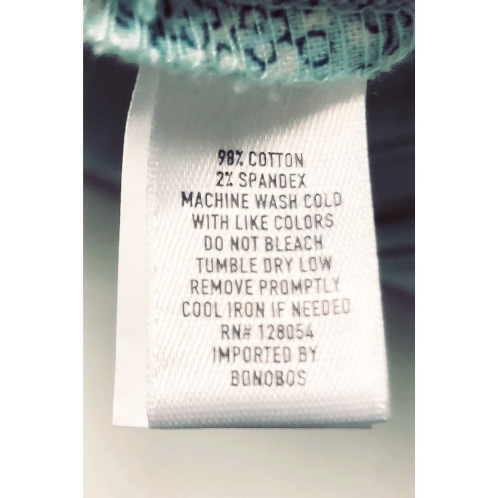 SOLd BONOBOS Mens Aqua Blue Stretch Washed Chino 7 inch Shorts Sz 31 NWT - Picture 11 of 13